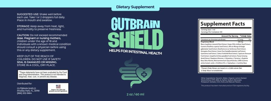 Gut Brain Shield Label
